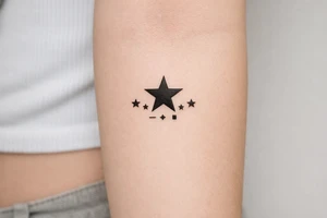 blackstar symbol tattoo tattoo idea