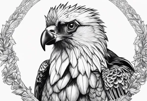 Bearded vulture tattoo idea