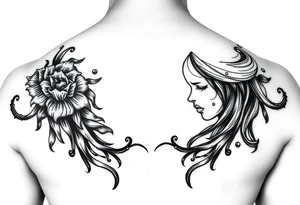 happy and sad together tattoo idea