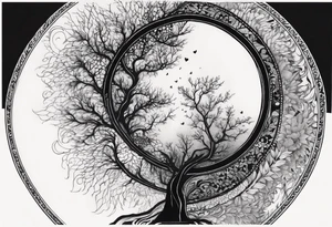 lichtenberg figure, originating from a solid black circle to stretch from heart up around the shoulder and onto the arm tattoo idea