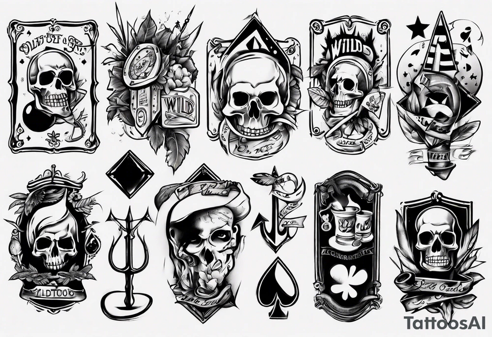 wild card tattoo idea
