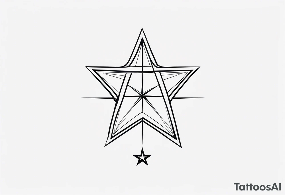 Aires star sign simple tattoo idea