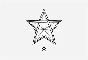 Aires star sign simple tattoo idea