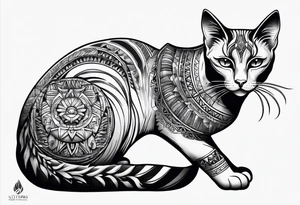 Egyptian cat tattoo idea