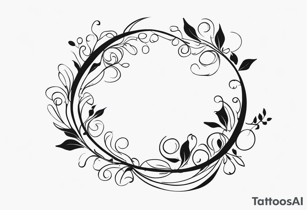 vine to wrap around arm tattoo idea