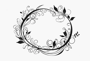 vine to wrap around arm tattoo idea