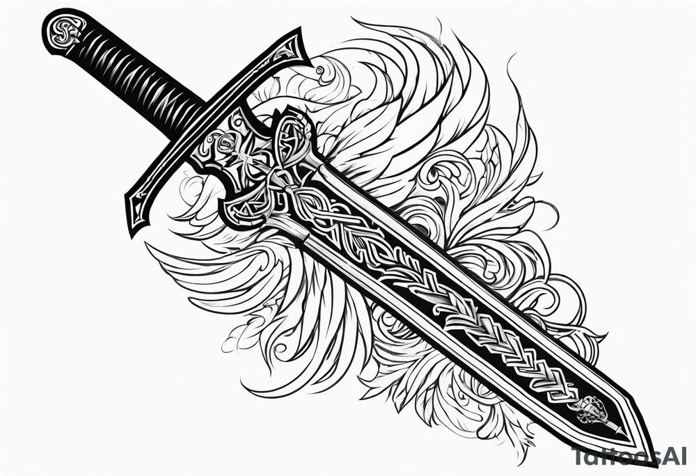 Valhalla  warrior soldier  Sword tattoo idea