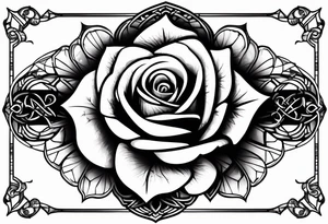 Forearm:Cross-rose-dove-proverbs 3:5 in side cross tattoo idea