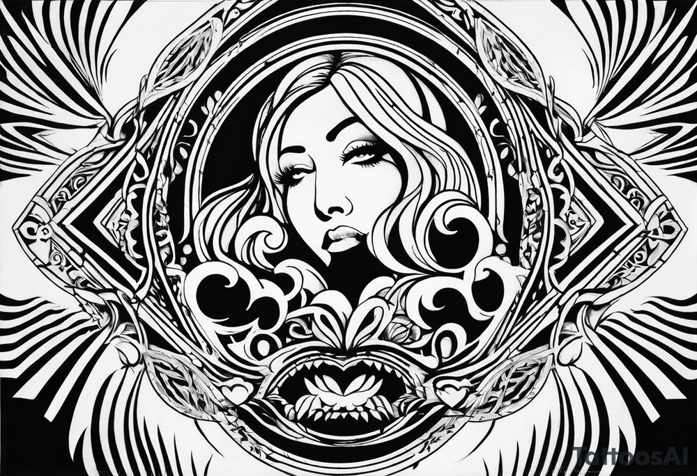 Scream tattoo stencil tattoo idea