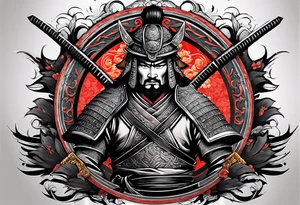 Albanian Samurai tattoo idea