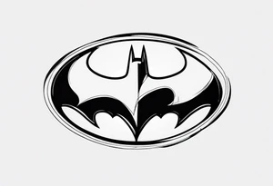 batman logo tattoo idea