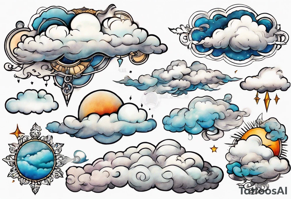 a cloud tattoo idea