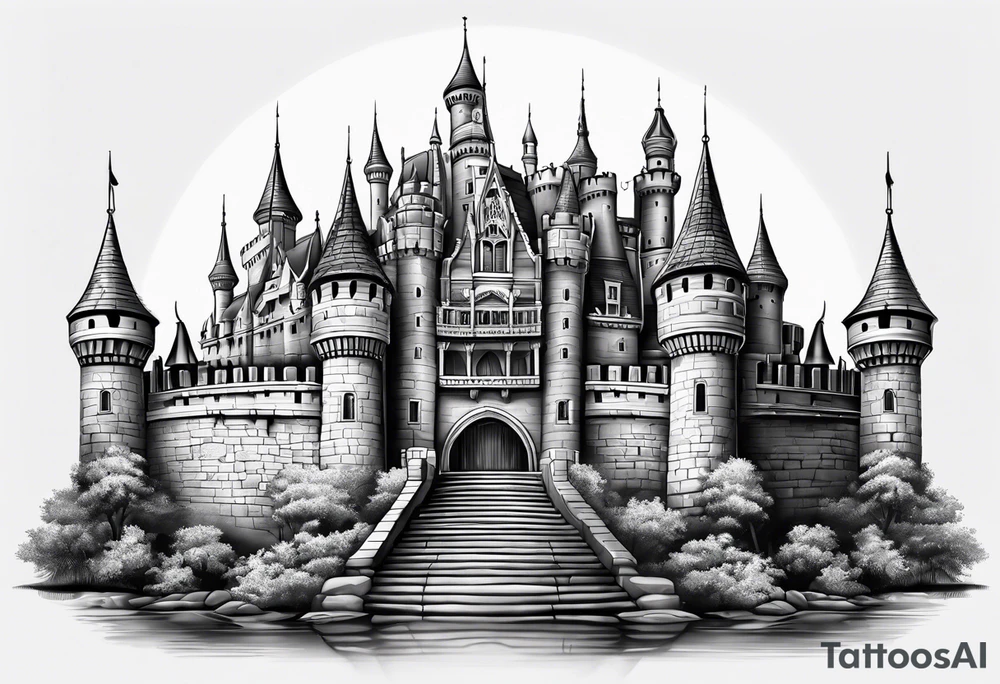 castle tattoo idea