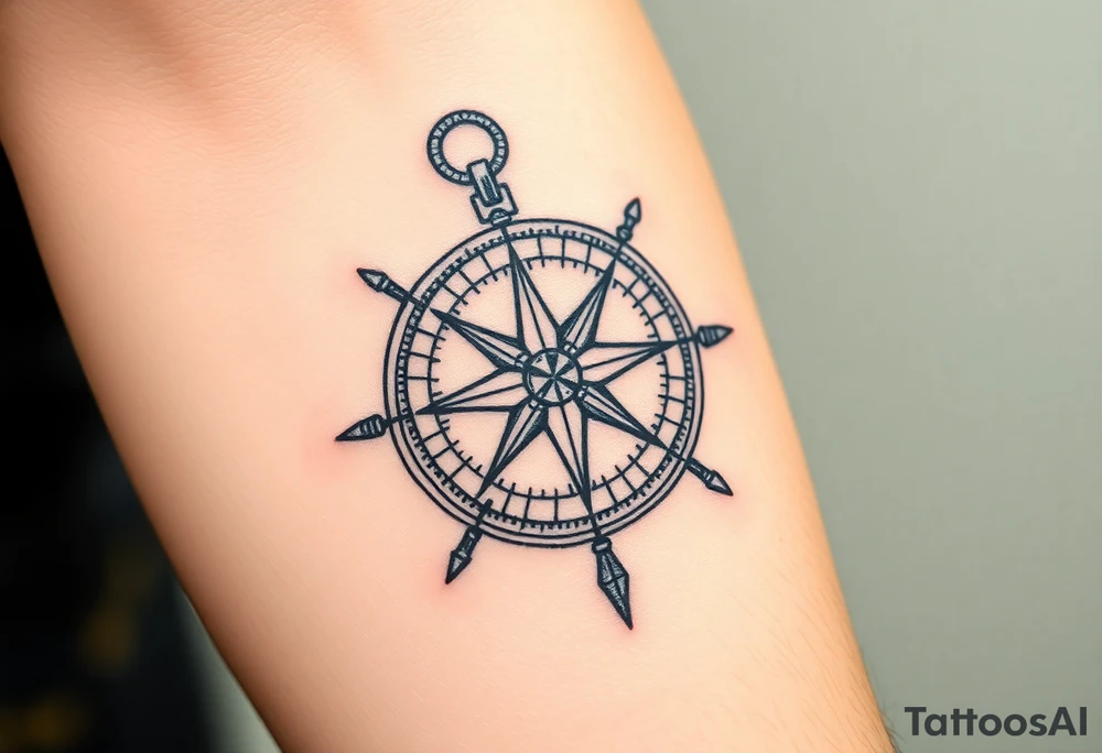 compass tattoo idea