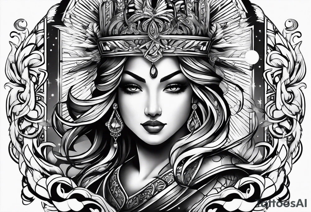 Night symbol tattoo idea