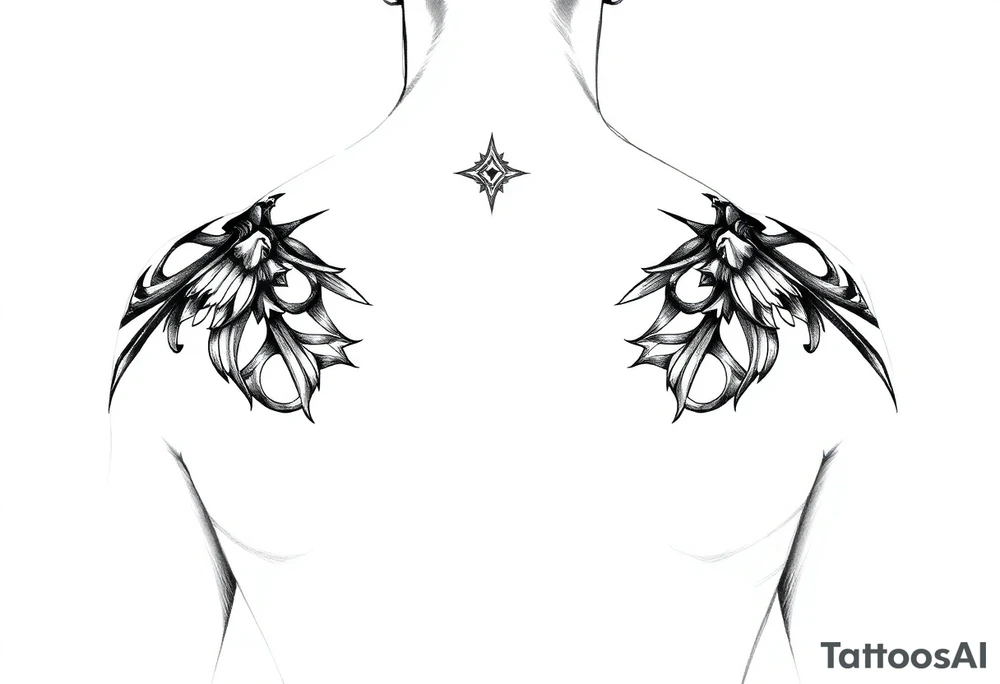 Feminine sexy back tattoo tattoo idea