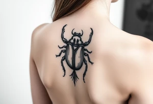 Egyptian dung beetle tattoo idea