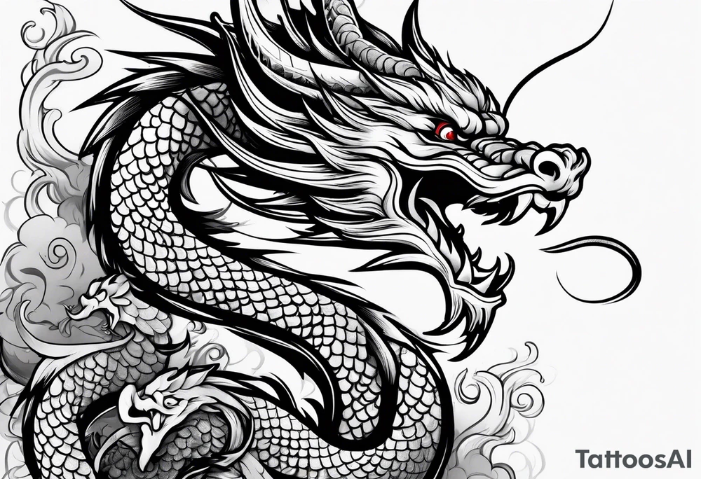 Chinese dragon tattoo idea