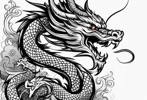 Chinese dragon tattoo idea