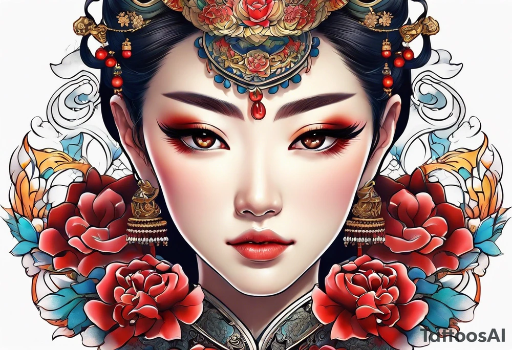 Japanese women tattoo idea