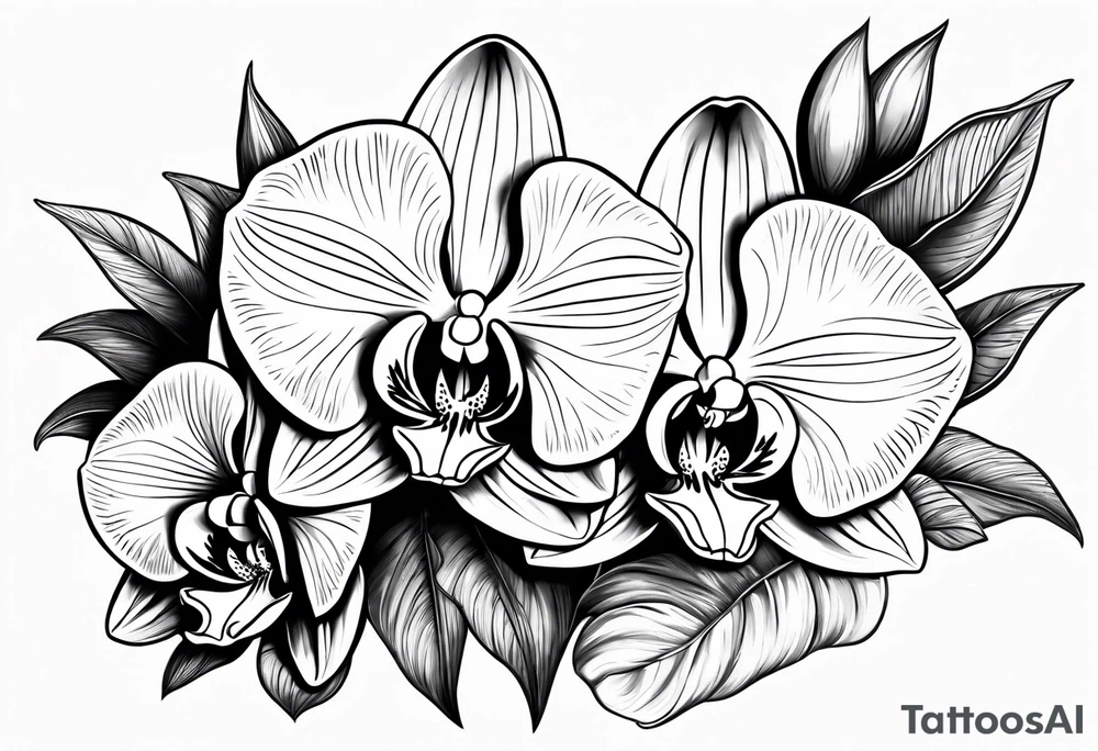 Orchids tattoo idea