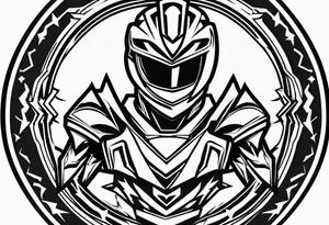 Power rangers lightning bolt logo tattoo idea