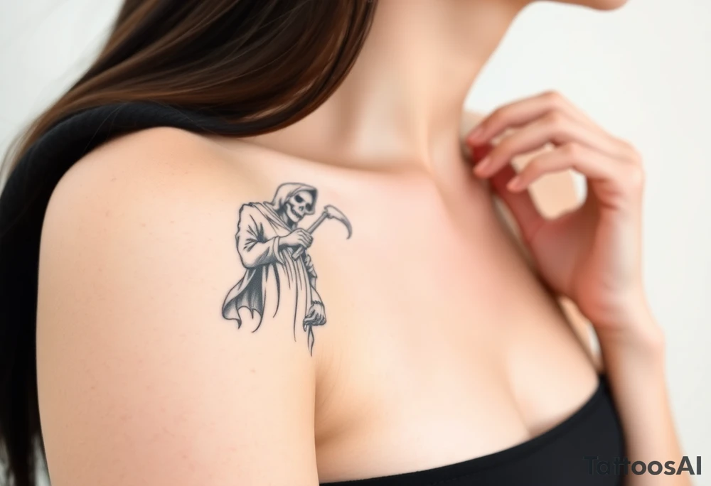 grim reaper tattoo idea