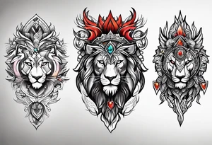 The words Wisdom courage strength tattoo idea