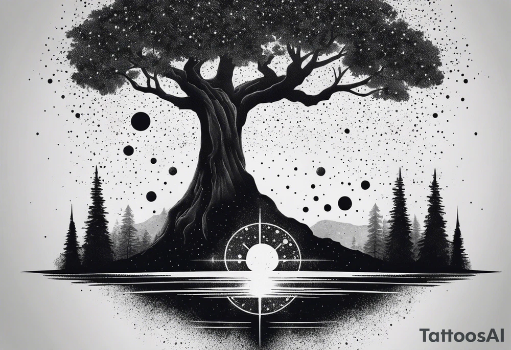 Tree with Star wars tattoo idea