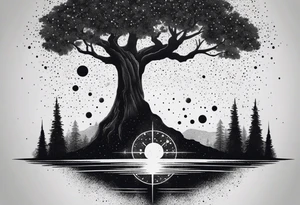Tree with Star wars tattoo idea