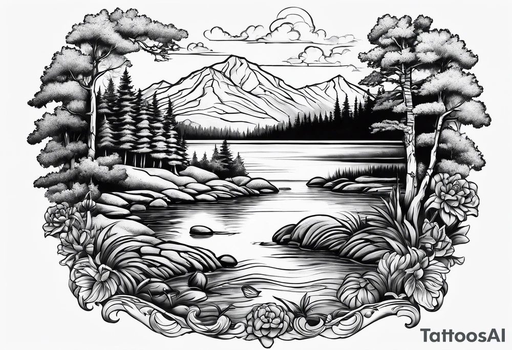 Calef Pond in NH tattoo idea