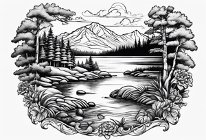 Calef Pond in NH tattoo idea