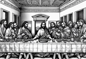 The last supper scene but everyone is dead tattoo idea