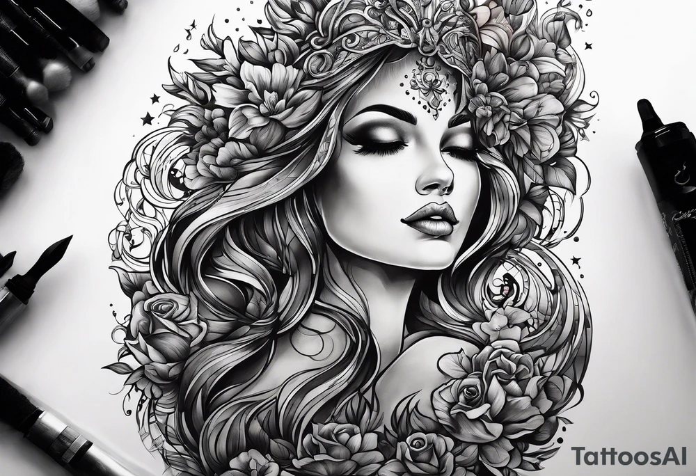 "What ever our souls are made of, his and mine are the same" dark romantic tattoo idea