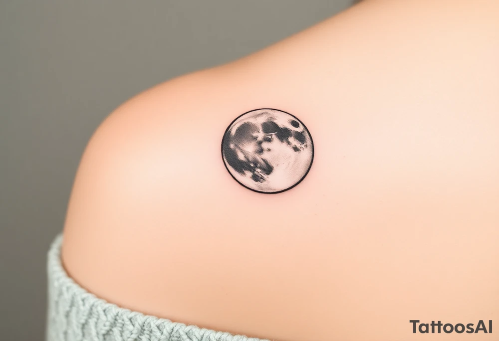 The moon tattoo idea