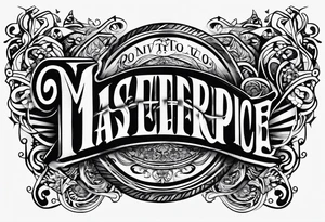 Script “powerful” tattoo idea