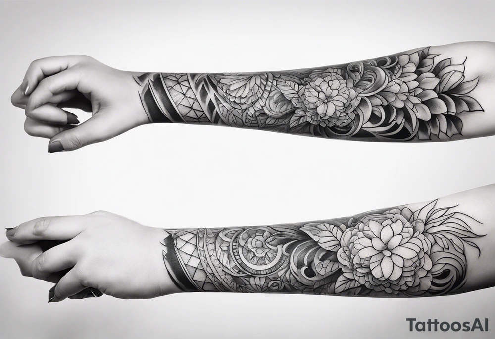 Horizontal long thin inner arm tattoo tattoo idea