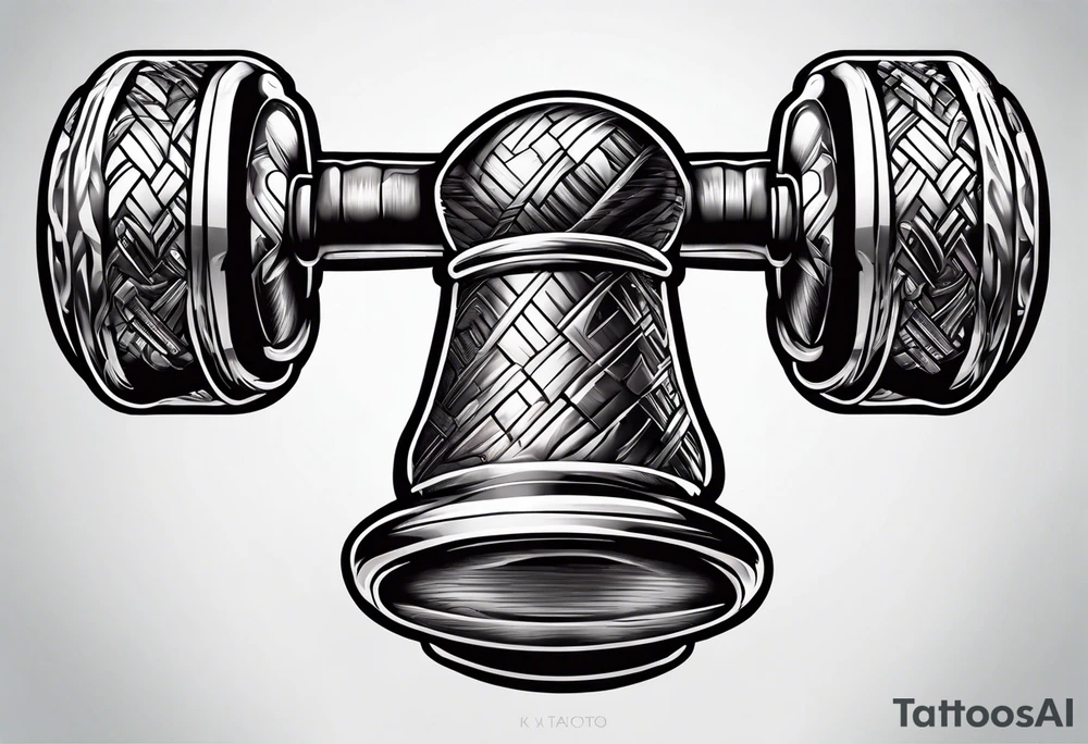 Dumbell tattoo idea