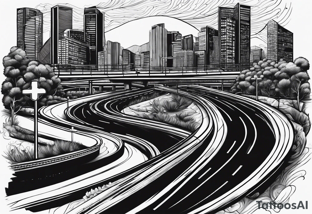 A road called Mitchell freeway tattoo idea