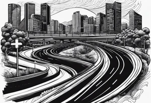 A road called Mitchell freeway tattoo idea