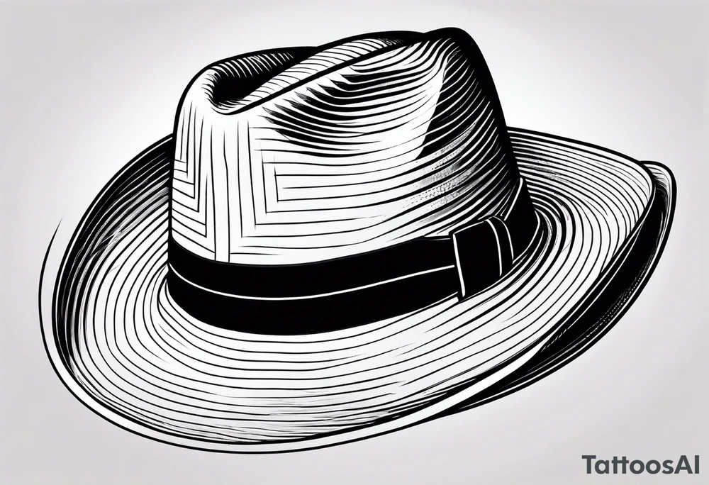 Cowboy hat tattoo idea