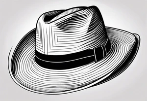 Cowboy hat tattoo idea