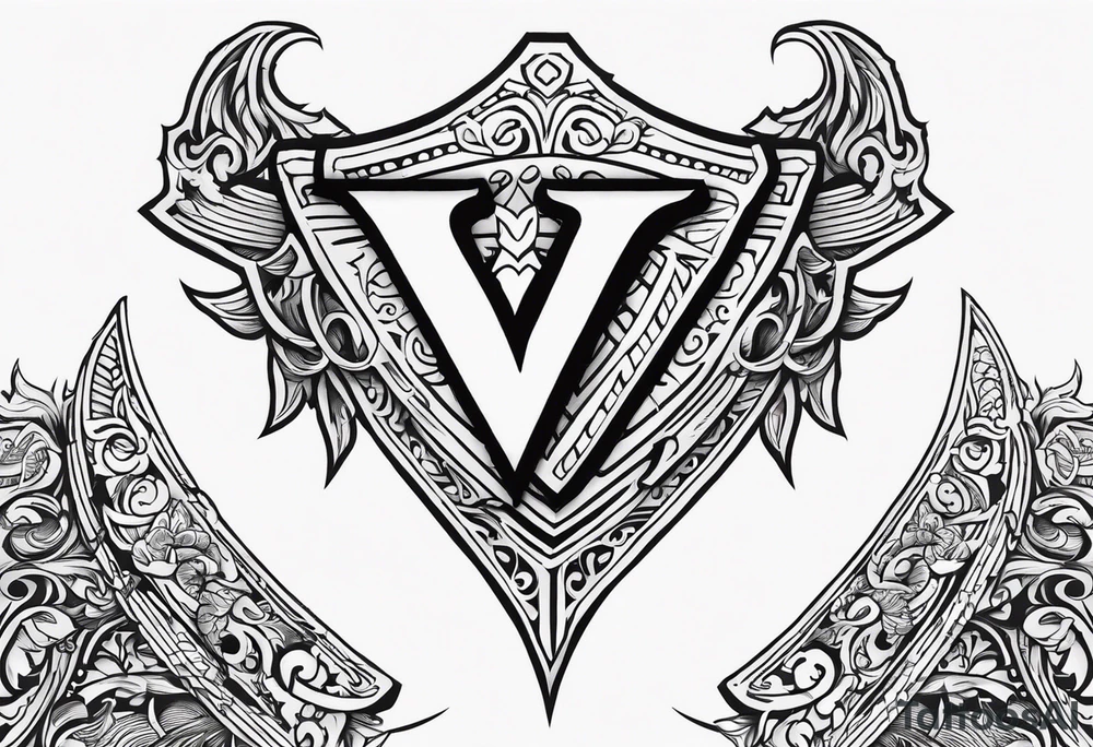 Valhalla
sword shield armour tattoo idea