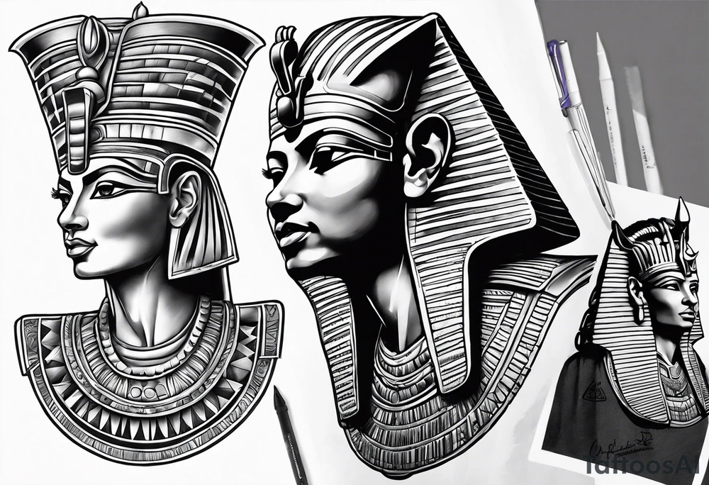 Pharaoh tattoo idea