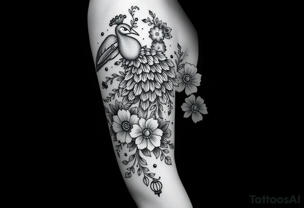 Storm, darkness, seven deadly sins, fat naked woman, peacock, flowers, razor blades, noose, couple having sex , cupcake ,cigerettes tattoo idea