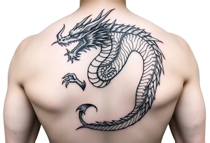 Powerful dragon tattoo idea