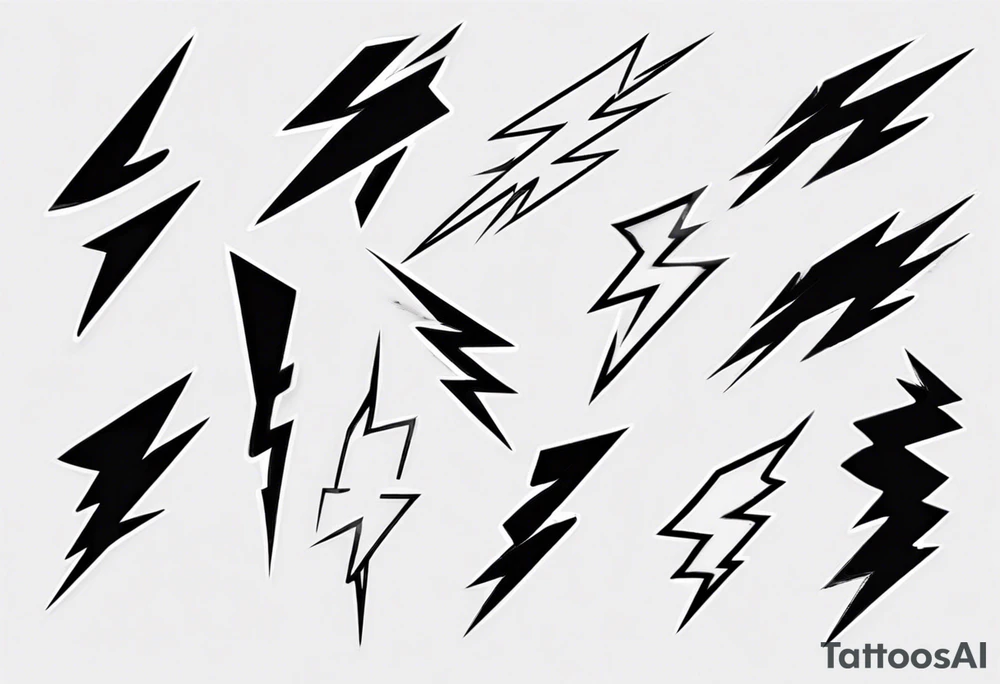 lightning bolt tattoo idea