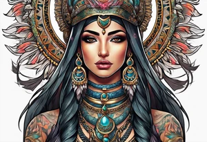 Isis Goddess Tattoo tattoo idea