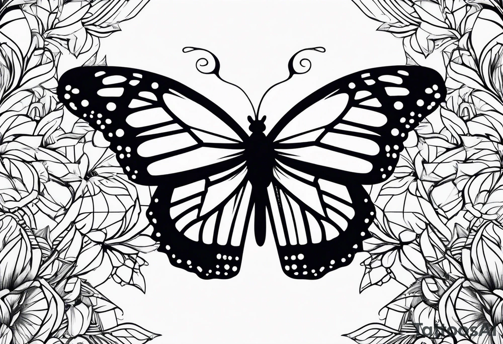 monarch butterfly tattoo idea