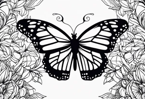 monarch butterfly tattoo idea